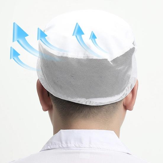Рабочая шляпа унисекс, пыленепроницаемая, дышащая, с полой сеткой, легкая, предотвращает выпадение волос, пищевая продукция, заводская кепка, кепка для рабочих мастерской, шляпа машиностроительного завода