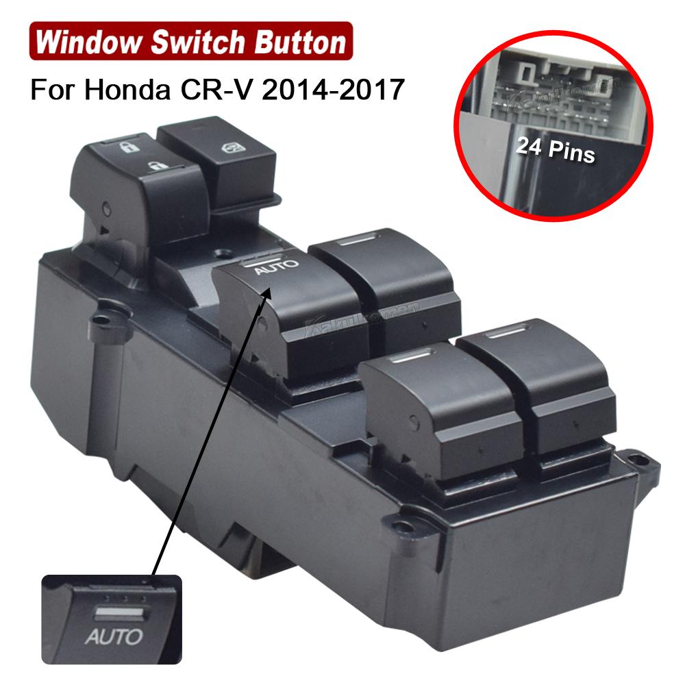 35750-T0A-H11 Front Left Driver Side Master Power Window Switch Control Button 24 Pins For Honda CR-V CRV 2014 2015 2016 2017