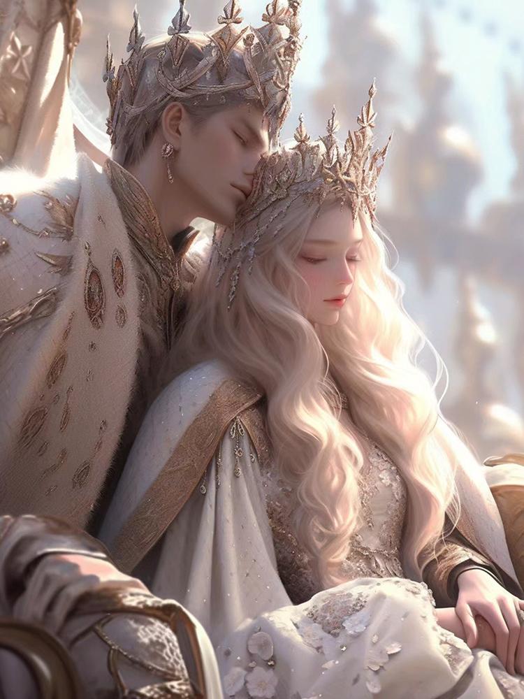 5d Алмазная картина Принц Принцесса Полный круг Diy Алмазная мозаика Вышивка Любовник Крест Набор Украшение для дома