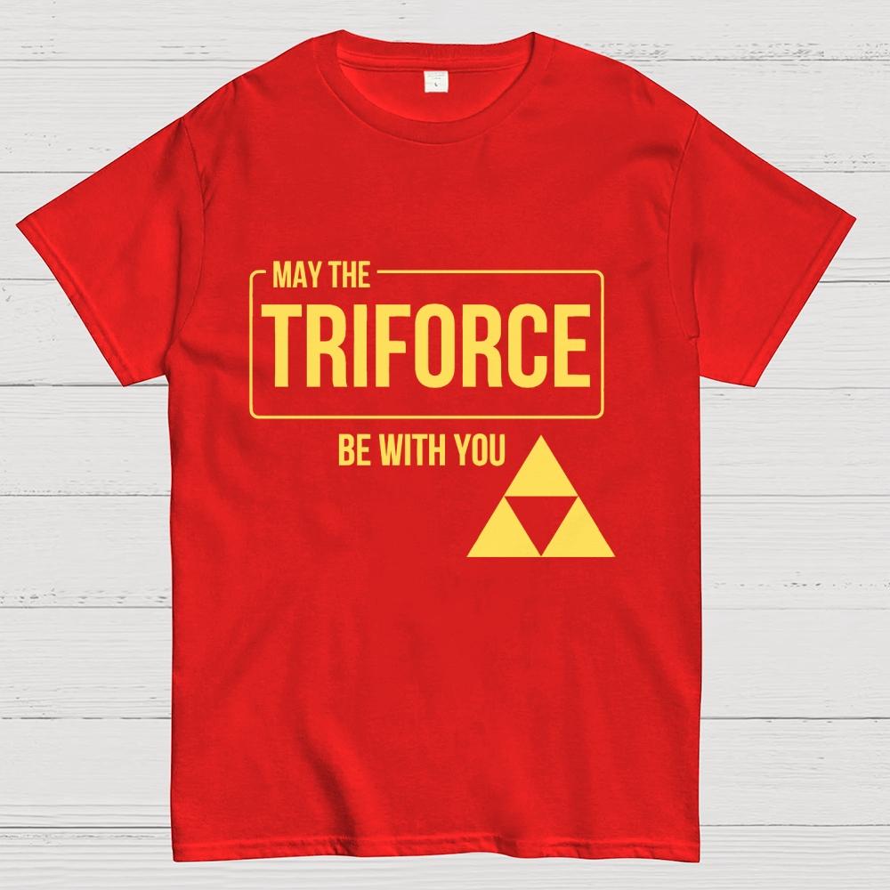 May the Triforce be with you Unisex 100% Cotton Summer Casual Cool Loose T-Shirt