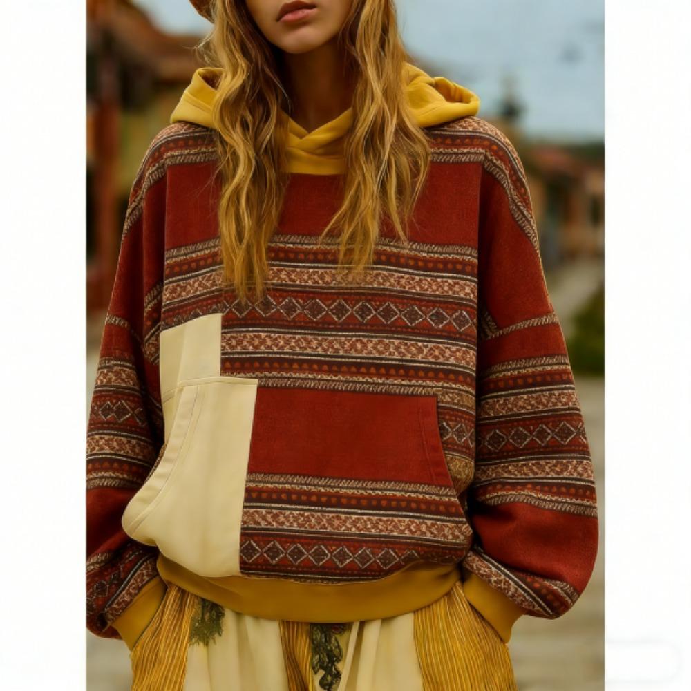 Европейский и американский ретро уличный стиль Принт Женские худи Женская повседневная уличная одежда Свитшот Женская одежда Топ