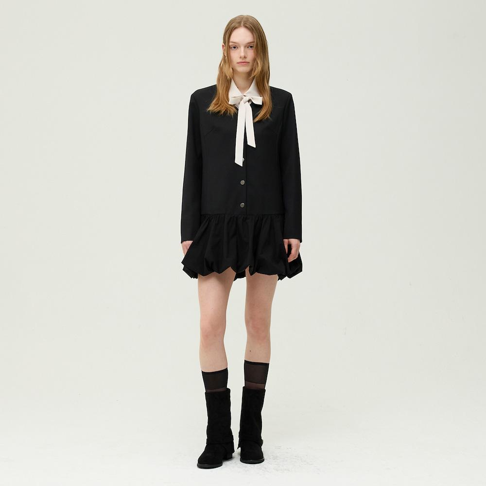 Ibiem Pleated Layered Setup Mini Dress Emq2Wop010