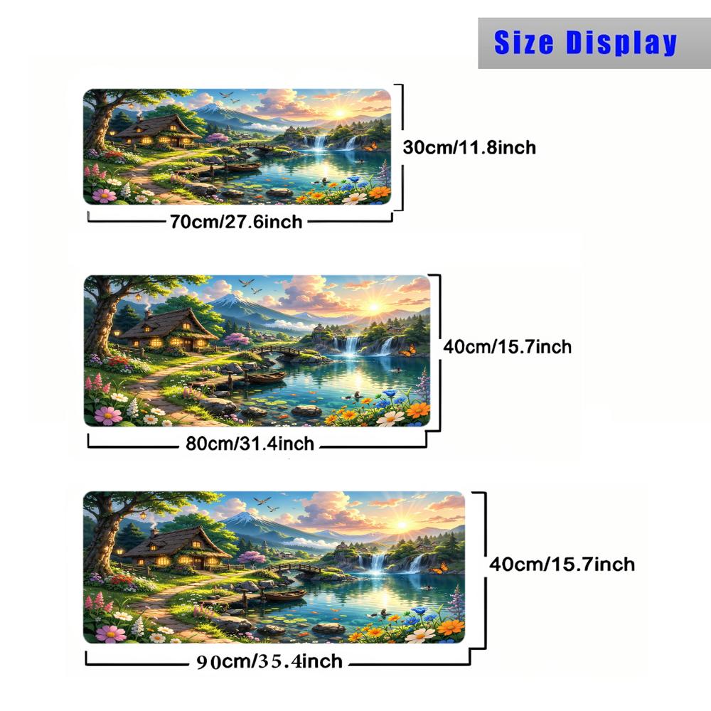 Fairy Tale Nest Magic Party Mouse Pad Playmat 24"X14" MTG TCG Office Desk Mat for Work Game PC Laptop Rug Carpet MousePad