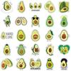 50Pcs Cartoon Avocado Stickers Guitar Suitcase Laptop Helmet Graffiti Sticker