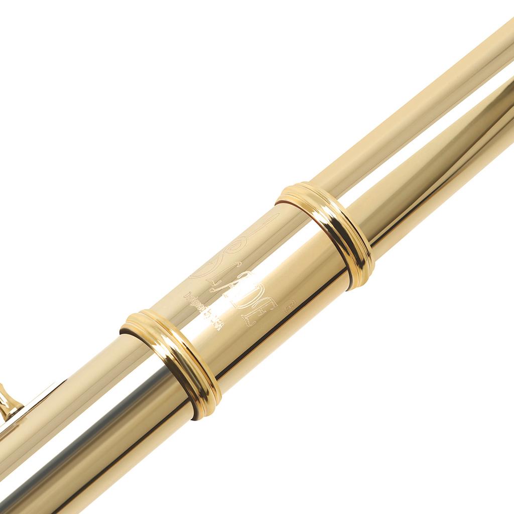 SLADE Western Concert Flute Cupronickel Nicke Plated 16 Holes C Key Woodwind Instrument with Cleaning Cloth Stick