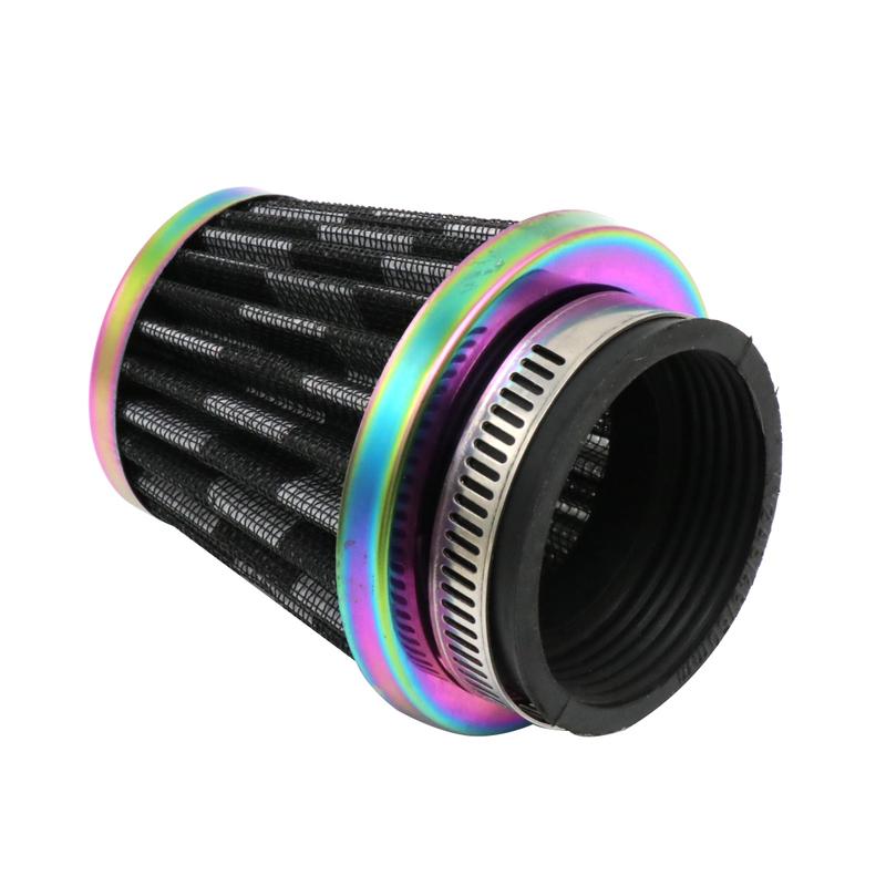 ZSDTRP Colorful Air Filter 35/38/42/45/50/55/58mm Motorcycle Air Filter Intake Pipe for 50cc 110cc 125cc 250cc ATV Dirt Bike