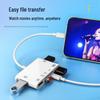 Biaz Lightning Port OTG Multi-Function Converter for U Disk, TF/SD Card, and Charging Support