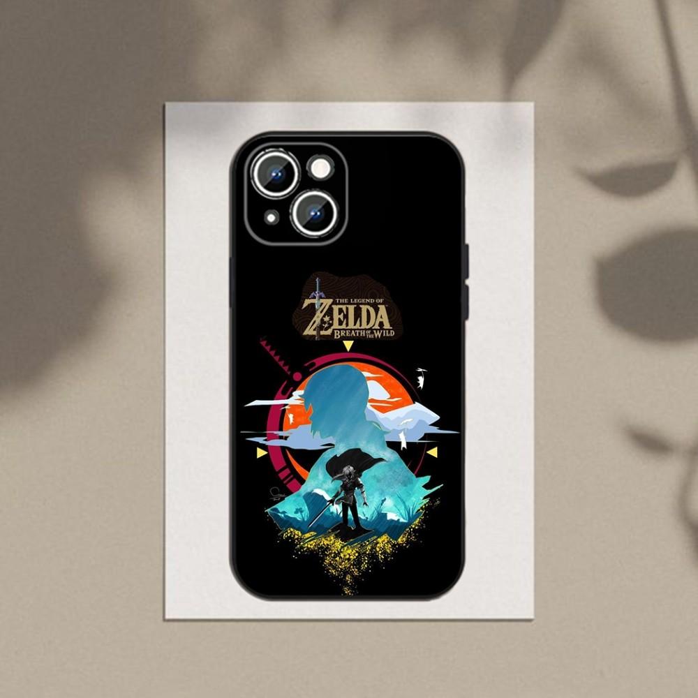 Z-Zeldas Game Phone Case Phone Case For Apple iPhone 15,14,13,12,11,XS,XR,X,8,7,Pro,Max,Plus,mini Silicone Black Cover