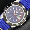5 AUTOMATIC MENS JAPAN 6309A REFURBISHED BLUE DIAL WRIST WATCH A426515-2 RL-a426515
