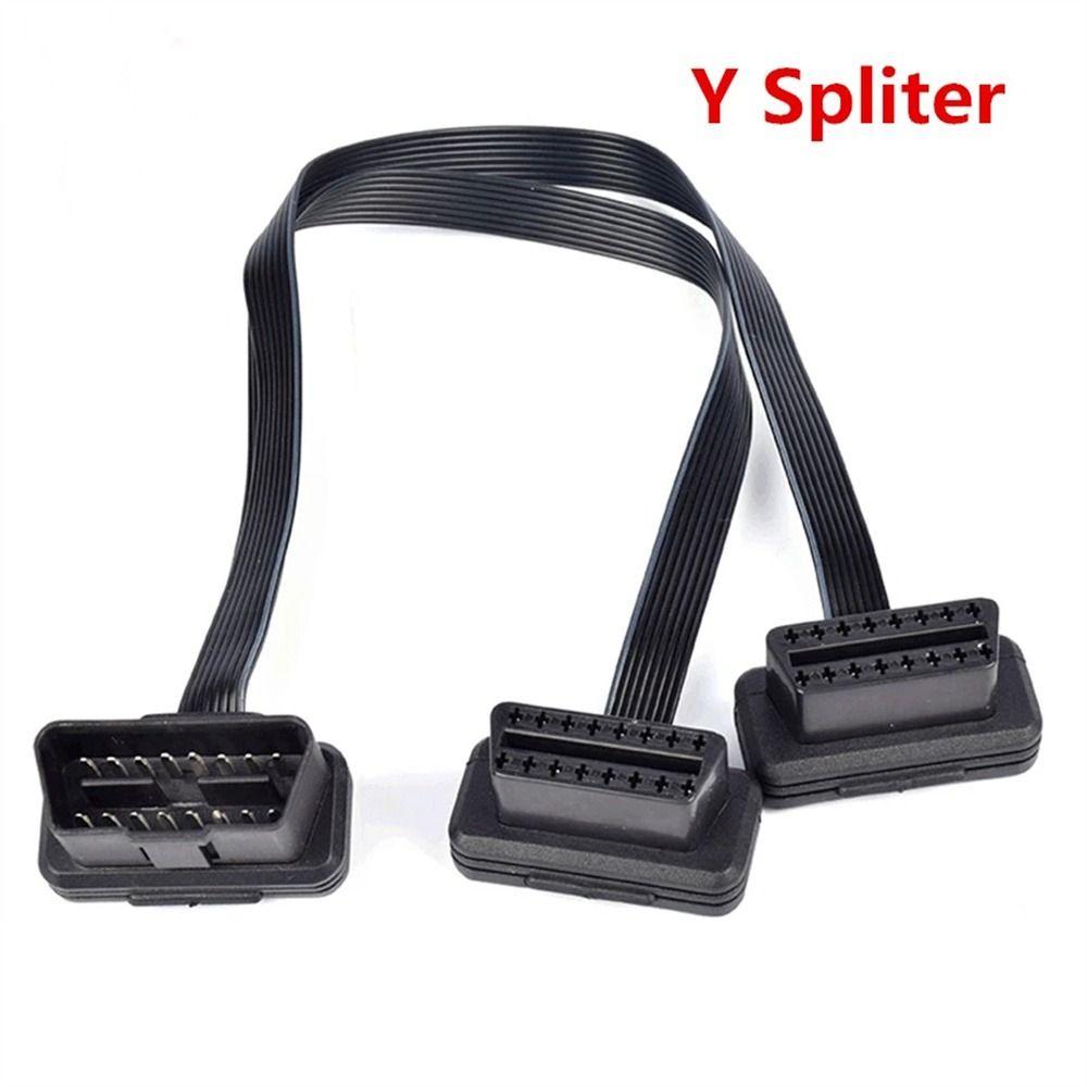 OBD OBDII OBDII Y-разветвитель Автомобильный удлинительный кабель Удлинительный кабель для сканера Разъем для диагностического сканера