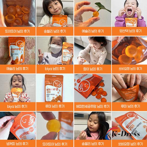 Good & Kids Delicious Children's Gummy Multivitamin & Mineral Jelly 30 Pieces, 4 Packs