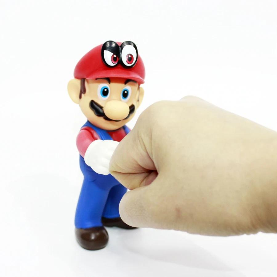 13cm Super Plumber Series PVC Action Figures Mario Luigi Yoshi Bowser Character Model Dolls Collectible Toys