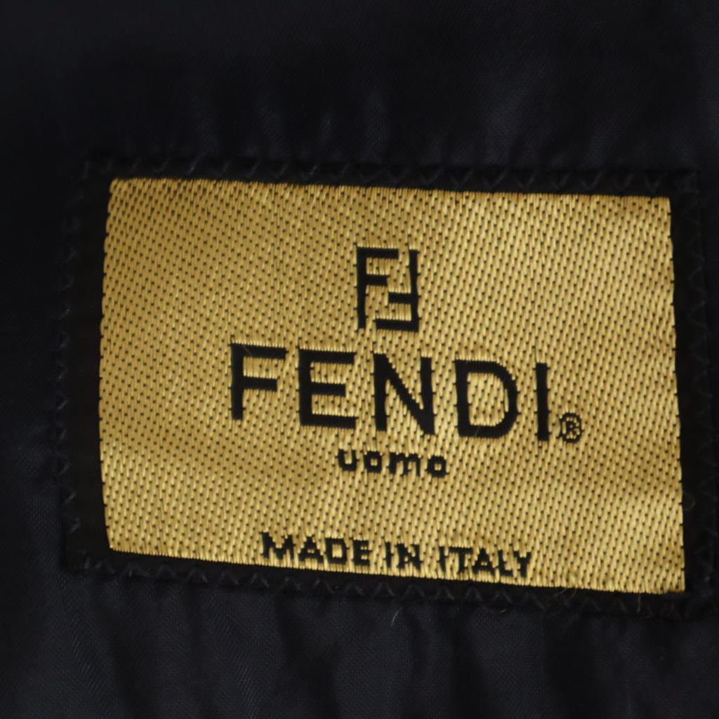 Fendi 90s Made In Italy Old Tailored Jacket 50 Navy Men's Used