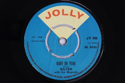 7-дюймовая пластинка SILVER THE MAGNETS Baby Oh Yeah Rock Steady Is Here JY006 JOLLY 1968 UK Регги Ска Даб Б/у