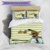 3pcs Duvet Cover Set (1*Duvet Cover + 2*Pillowcase, Without Core), Pettersson und Findus Print Bedding Set, Bedroom Decor, All‑Season, Birthday Gift