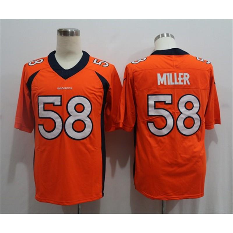 Denver Broncos NFL Football Jersey Men Women Cotton Blend Team Sport Uniform Custom Number 3 5 10 30 55 Lindsay