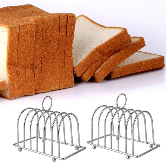 Storing Sturdy Useful Ball Feet Stainless Steel Breakfast Bread Storage Shelf Bread Rack