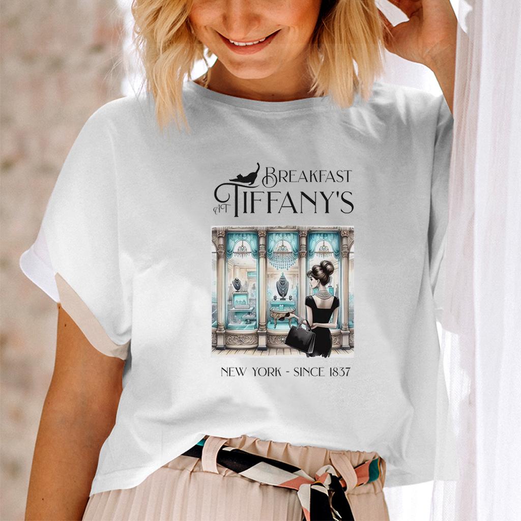 Classic Audrey Crew Womens Summer Travel Tshirt Girls Brunching Weekend TeeWomens Shirt Tiffanys Mimosa And Champagne Gifts
