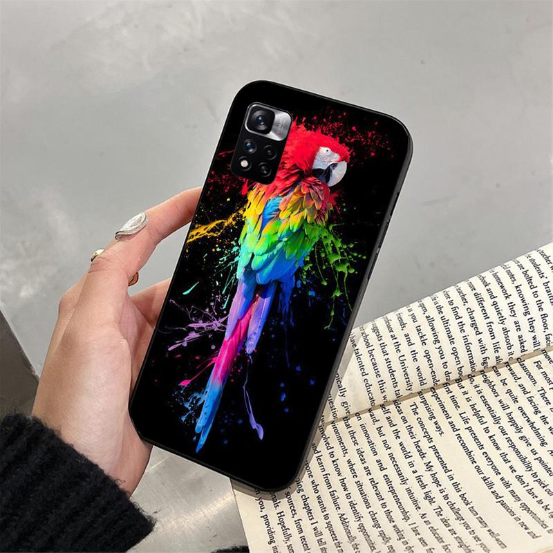 Чехол для телефона с изображением попугая ара для Xiaomi Redmi note 13 12 Pro 11S 11 10 Pro 10S 12S Redmi 10 13C 9C