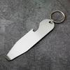 Stainless Steel Bottle Opener with Key Rings Multifunctional Wine Bottle Opener for Camping Party Bar Portable Keychain Beer Bottle Opener for Men Dad