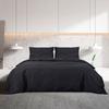 VidaXL Black Duvet Cover Set 240x220 Cm Lightweight Microfiber135968