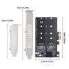 Адаптер PCIE на M.2 Адаптер M.2 SSD к PCIE Двойной NGFF на PCIE/NGFF Карта-адаптер для настольного ПК