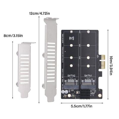 Адаптер PCIE на M.2 Адаптер M.2 SSD к PCIE Двойной NGFF на PCIE/NGFF Карта-адаптер для настольного ПК