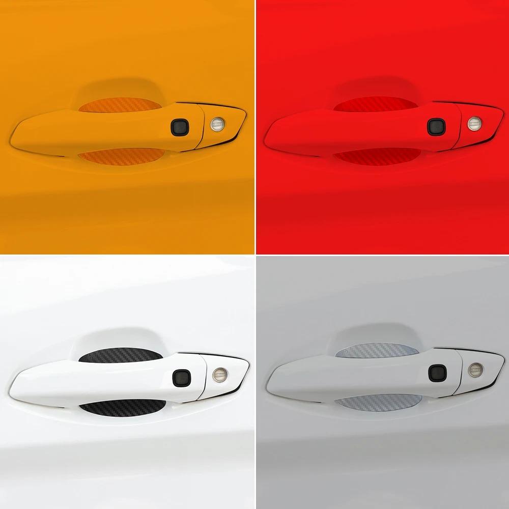 4pcs Waterproof Protector Film Anti Scratch Auto Door Sticker Durable Car Door Handle Stickers