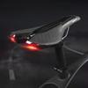 Bike Saddle Bicycle Soft Saddle with USB Charging Warning Taillight Breathable Seat Cushion for
