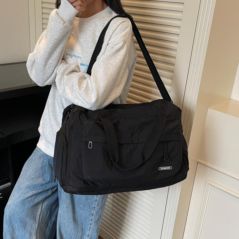 Женская легкая складная дорожная сумка-дафл, большая вместимость, много отделений, дорожная сумка для багажа, нейлоновые спортивные сумки-тоут для спортзала
