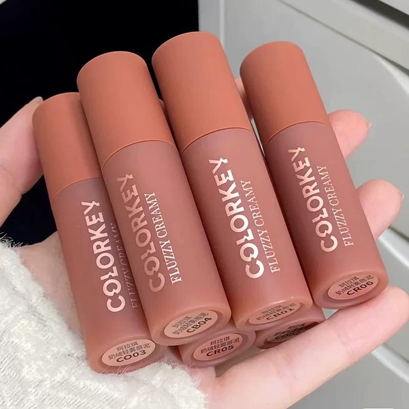 Colorkey Colachi Cheese Lip Mud Matte Non-Stick Cup Lip Glaze Lipstick Student Official Authentic Product