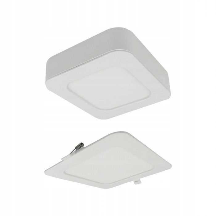 Downlight Led 6W Kwadrat Cct 2W1
