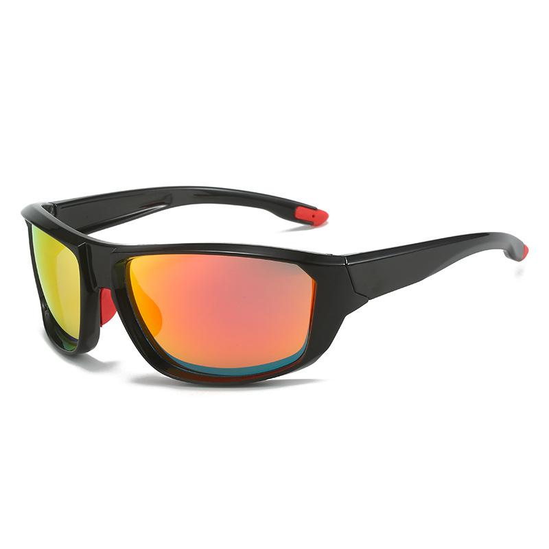 Cycling Sunglasses Men Women Wrap Fashion Trendy Color-Block Sports Glasses Versatile Anti Wind Custom Logo Lens