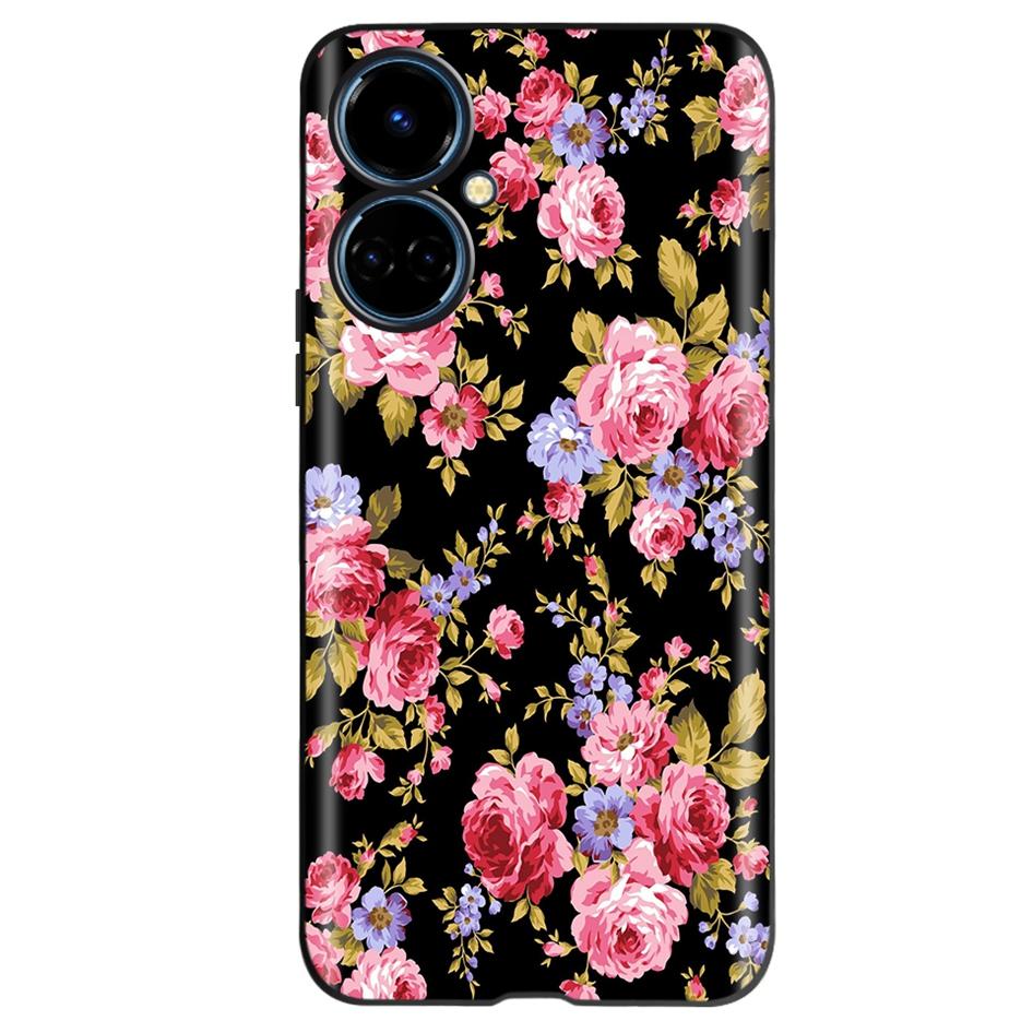 For Tecno Camon 19 Case Cute Cat Butterfly Soft Silicone Matte Cover Phone Case For Tecno Camon 19 Pro 5G Camon19 Neo 6.8'' Bags