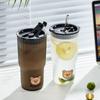 Leak-proof Coffee Cup Plastic Large Capacity Water Bottle For Student Office Workers Portable Milk Juice Drinking Cup