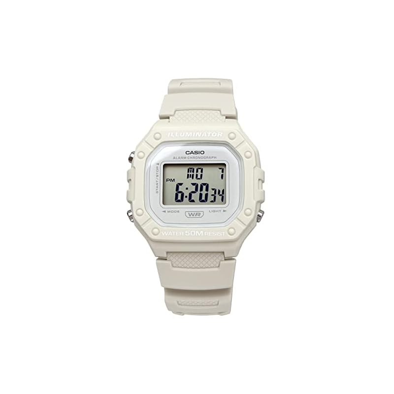 [Casio] CASIO Стандартные цифровые часы W-218HC-8AV Мужские/Женские Дешевые Casio Бежевые Зарубежная модель [Б/у]