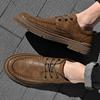МодаВинтажный стиль Мужская повседневная обувь Деловые мужские кожаные кроссовки Классические мужские туфли-оксфорды Дышащие мужские туфли для торжественных случаев