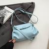 Underarm Pleated Bag for Women High-Grade Sense Textured Small Crossbody Bag Lady Casual Soft Leather Pouch