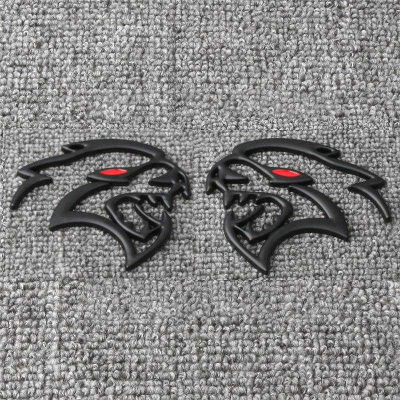 Leopard Head Badge Sticker Front Grill Side Fender Rear Trunk Emblem Decal Cars Accessories