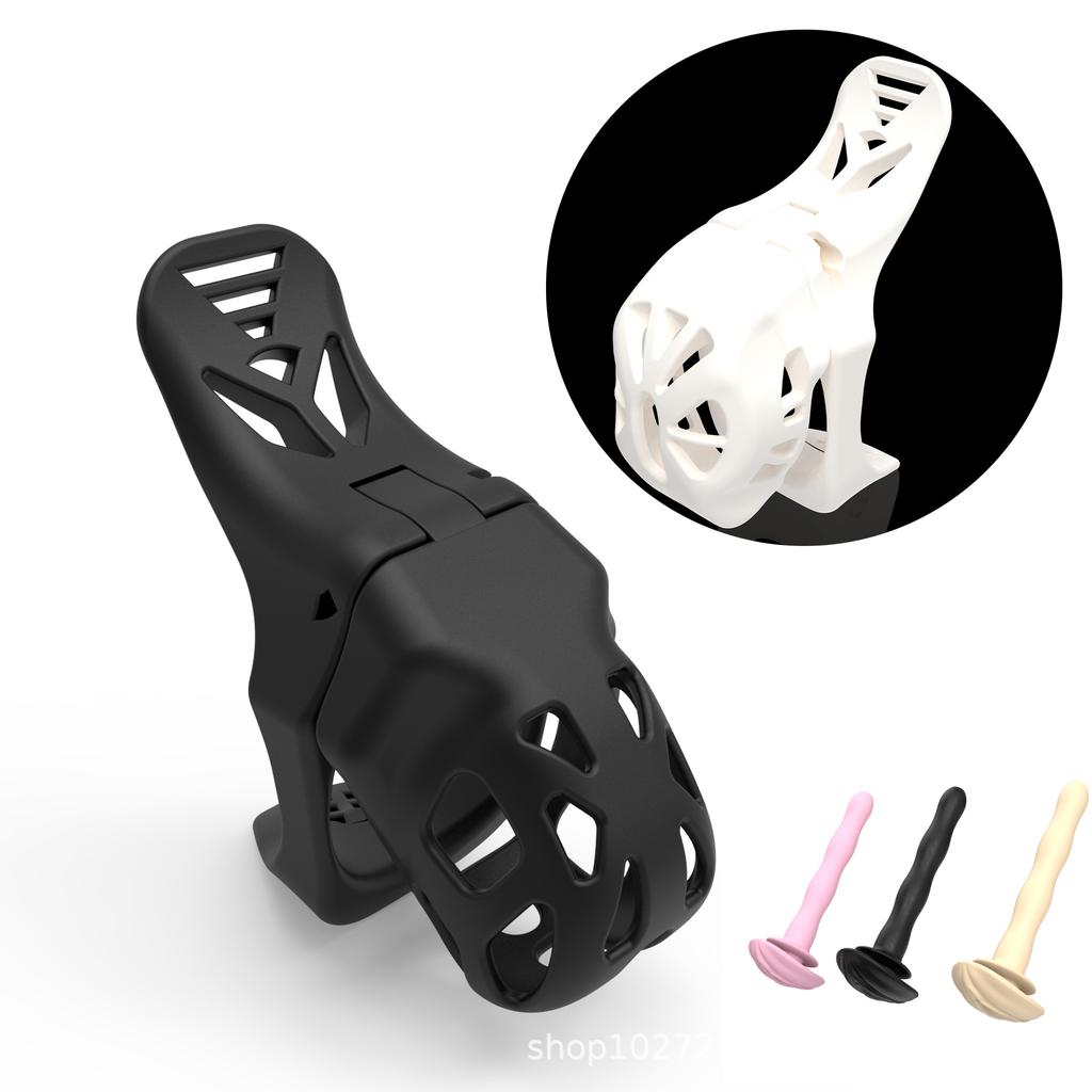 ABS Dovetail Chastity Cage with Faux Pussy Conduit Chastity Lock Bondage Cock Cock Cage Anti Cheating Abstinence Chastity Device