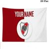 Custom Name,River Plate Wall tapestry, aesthetic printed fabric blanket, suitable for bedroom, living room, and home decor.