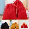 10pcs Durable Gift Bag Velvet Drawstring Velour Pouch Candy Bag Jewelry Baggie New Luxury 14 Colors