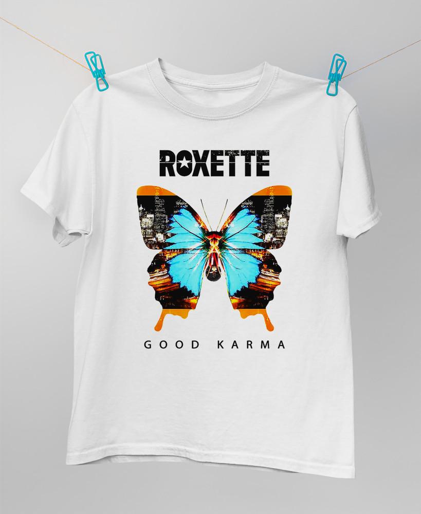 Roxette Good Karma Хлопок Белый Полный Размер Мужская Женская Рубашка MM106 Унисекс Футболка