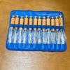 KUNLIYAOI  12Pcs Wood Carving Hand Chisel Tool Set Woodworking Professional Gouges Consruction An Carpentry Tools