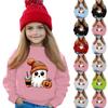 Halloween Day Girls Round Neck Pullovers For Kids Printed Baby Tops