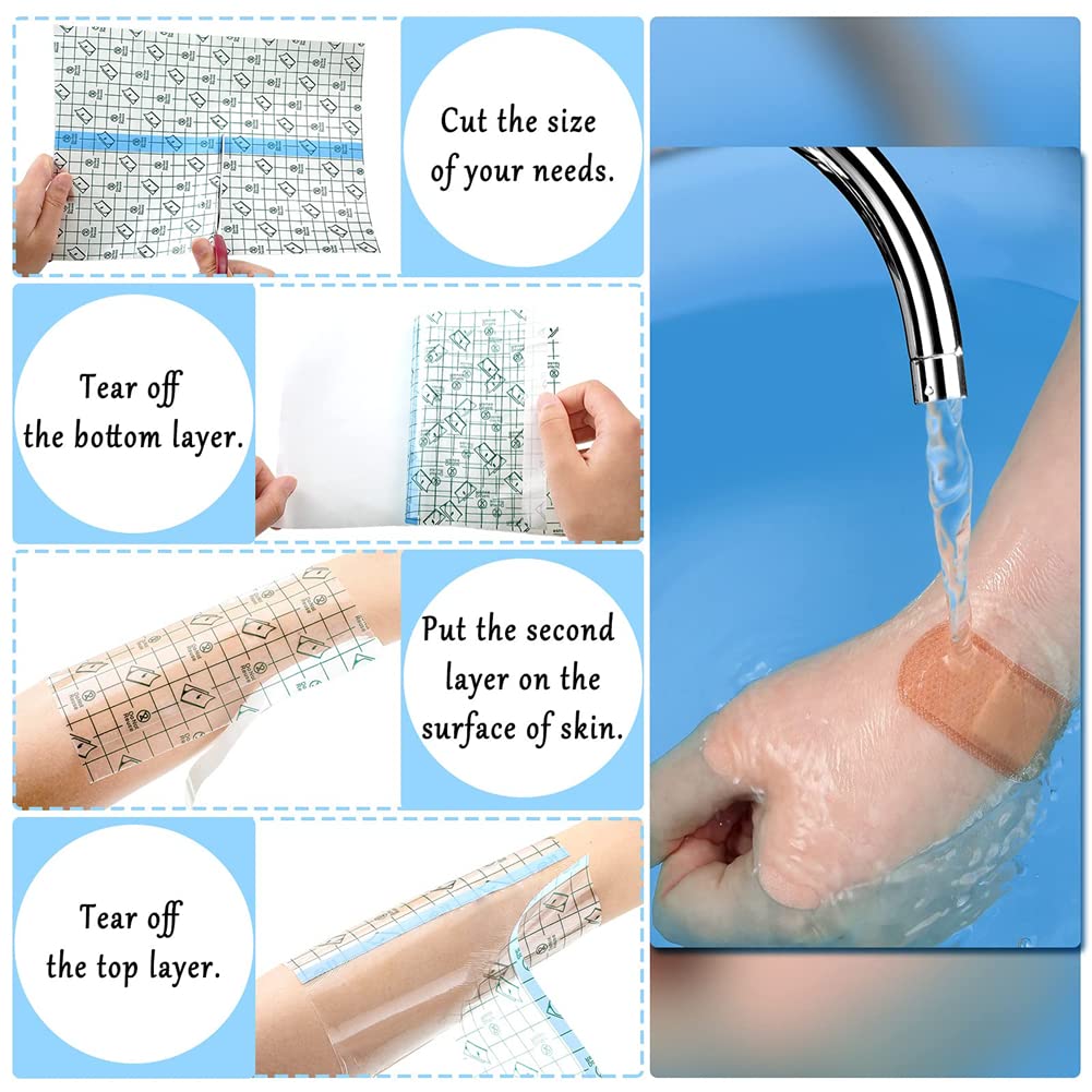 Водонепроницаемый Пластырь Прозрачный Эластичный Клейкий Пластырь (5 см x 5 м)
