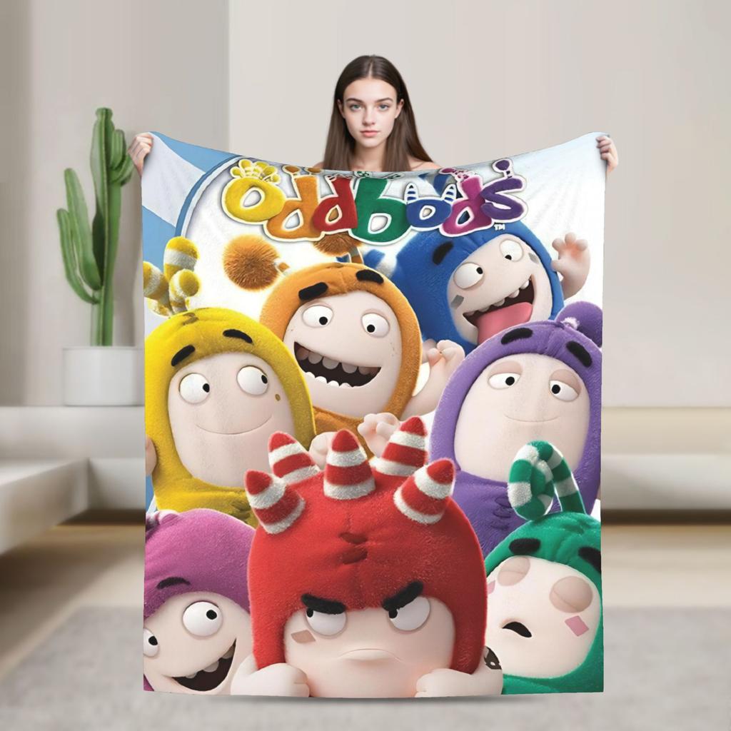 Мультяшное фланелевое одеяло с узором O-Oddboded, супермягкое покрывало для спальни, декоративное, новинка, покрывало для кровати, дивана