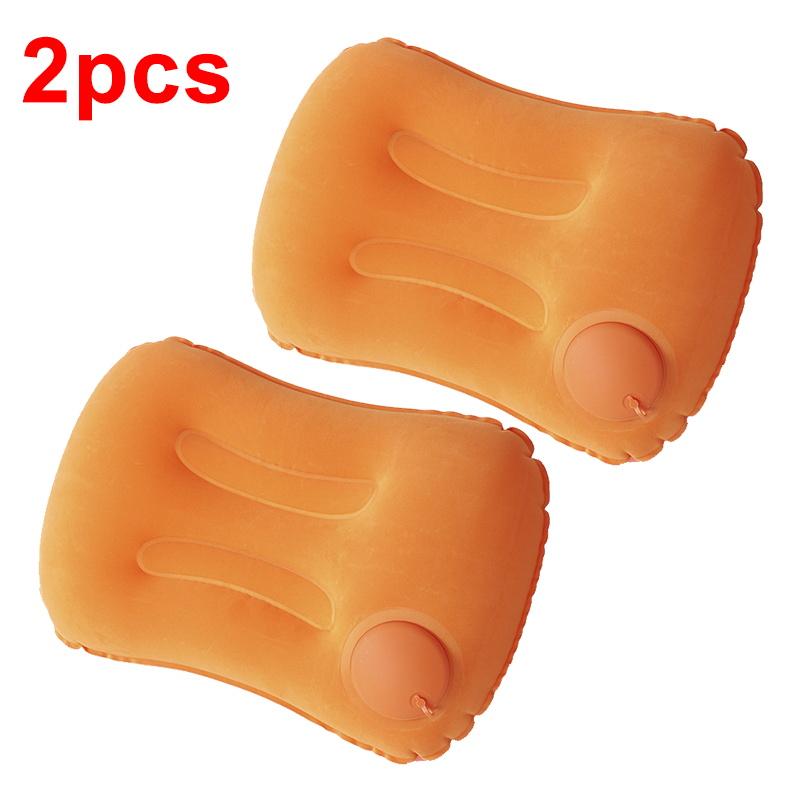 Portable Travels Pillow Air Inflatable Airplane Car Pillows Folding Press Type Bed Pillows Neck Cushion For Home Office Supplies