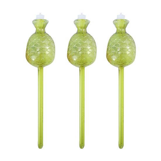 Юшенг Самополивающийся шар Дизайн ананаса Автоматические поливочные шары для растений Вставка для кашпо Устройство для полива с медленным высвобождением для комнатных горшечных растений Когда