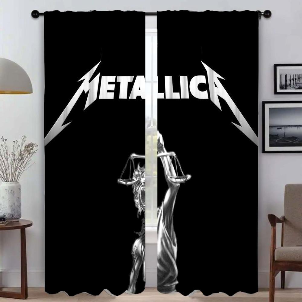 Раздел M-MetallicaS Современные Шторы для Гостиной 2 Части Шторы для Спальни Украшение Хэллоуина Шторы для Окна Главная